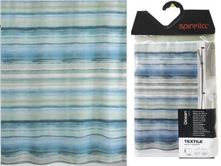 Perdea Pentru Dus 180X200Cm Spirella Ocean, Poliester