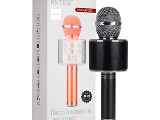 Микрофон Караоке 3в1 беспроводной с динамиком, Microfon Karaoke Bluetooth. foto 1