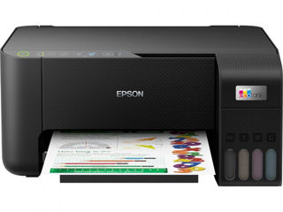 Multifunctional jet color Epson EcoTank L3550 C11CK59403, A4, USB, Wi-Fi, AirPrint, Negru foto 1