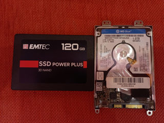 SSD(120GB)+HDD(1TB) foto 1