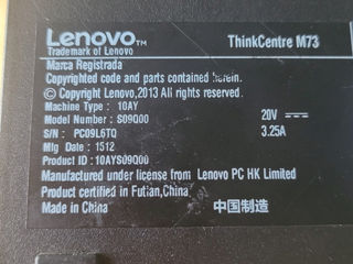 Mini PC nettop Lenovo ThinkCentre  Core i3, 8Gb DDR, 120Gb SSD + Монитор BenQ FullHD 22" foto 3