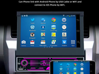 Магнитола с выдвижным экраном! !Bluetooth/GPS/USB! Камера в подарок! foto 3