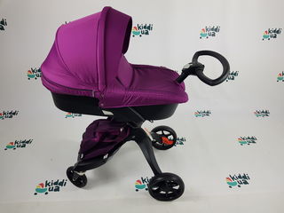 Новинка Новая детская коляска Dsland v8 модель 2в1 люлька прогулка фиолетовая аналог stokke foto 9