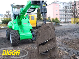 Ямобур Digga для мини-погрузчика от 0,7 до 5 тонн,  Bobcat, Cat, JCB, Gehl foto 4