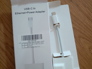 Adaptor usb type c + ethernet rj45