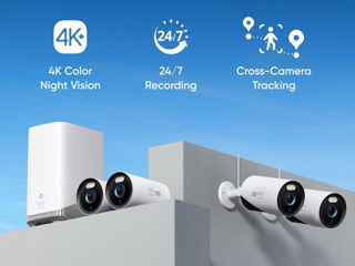 eufy Security eufyCam E330 (Professional) 4-Cam Kit 4K Outdoor Security Camera System, 10CH Wired Wi foto 2