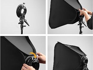 Softbox 60x60 с S-Type Bowens Godox держатель вспышки на стойку