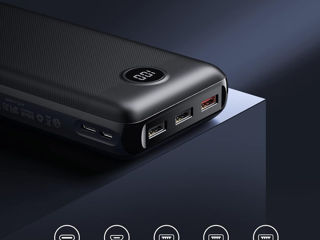 Veger Power Bank 30000mAh, 20W Încărcare rapidă PD 18W QC 3.0 foto 4