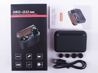 Беспроводные наушники HBQ-Q32 TWS Bluetooth V5.0 с зарядным кейсом и функцией Power Bank фото 6