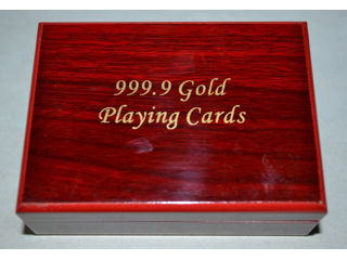 Set cărți de joc din plastic 999.9 GOLD Exclusiv într-o cutie de lemn  Visul împlinit al jucătorilo foto 19