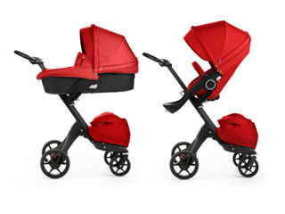 Коляска 2 в 1 Stokke Xplory,  V 5 Red/ черные шасси /Для детей от  0 м.-до 3 лет, весом до 15 кг foto 4