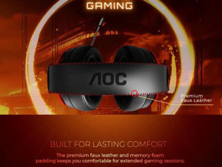 Наушники AOC GH300 USB Gaming с микрофоном foto 6