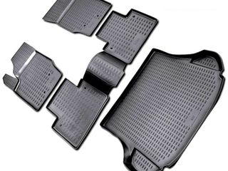 Полиуретановые коврики c бортами для салона и багажника. Novline-Element