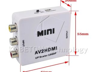 Адаптеры Minidiplay Port thunderbolt/DP(display port)to HDMI/ VGA/DVI/.RCA/ AV foto 8