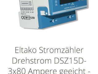 Eltako DSZ15D-3x80A MID Счетчик электроэнергии, (3 фазы), 380v-220v цифровой новые! foto 7