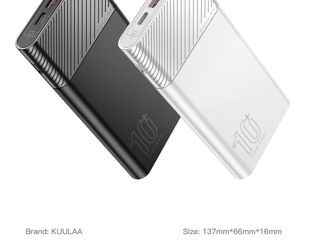 Power-Bank 10000 миллиампер  для; Быстрой зарядки. Кабель для зарядки в комплекте. Цифровой дисплей. foto 5