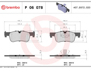 Brembo Тормозная колодка foto 3