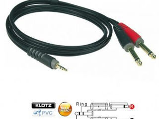 Adapter cablu - 3.5 Jack/2xJack 6.3 - 1.5 si 3m, si 2xRCA/2xJack 6.3 foto 3