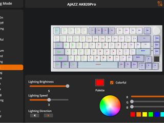 AJAZZ AK820 PRO Mechanical Keyboard (BLACK) Nouă foto 5