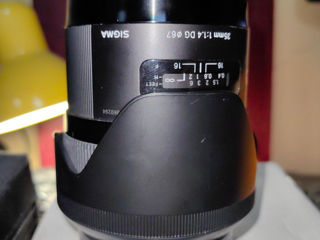 Sigma 35mm F1.4 Fg Art Sony A-mount + Adapter Af-ef foto 7