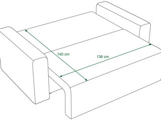 Canapea extensibilă comodă și calitativă foto 4