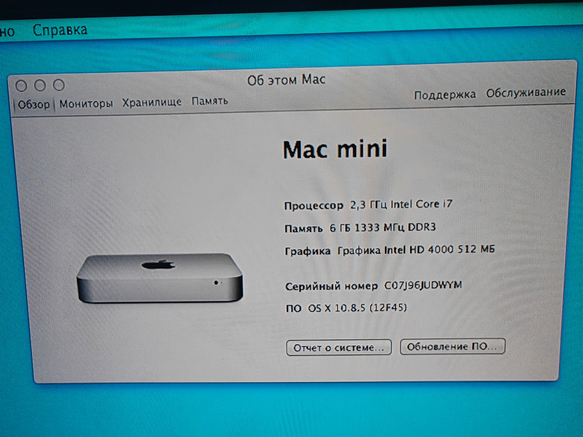 Mac mini Late 2012 / Топовый Core i7 (4 ядра) / 6GB RAM / 1TB HDD