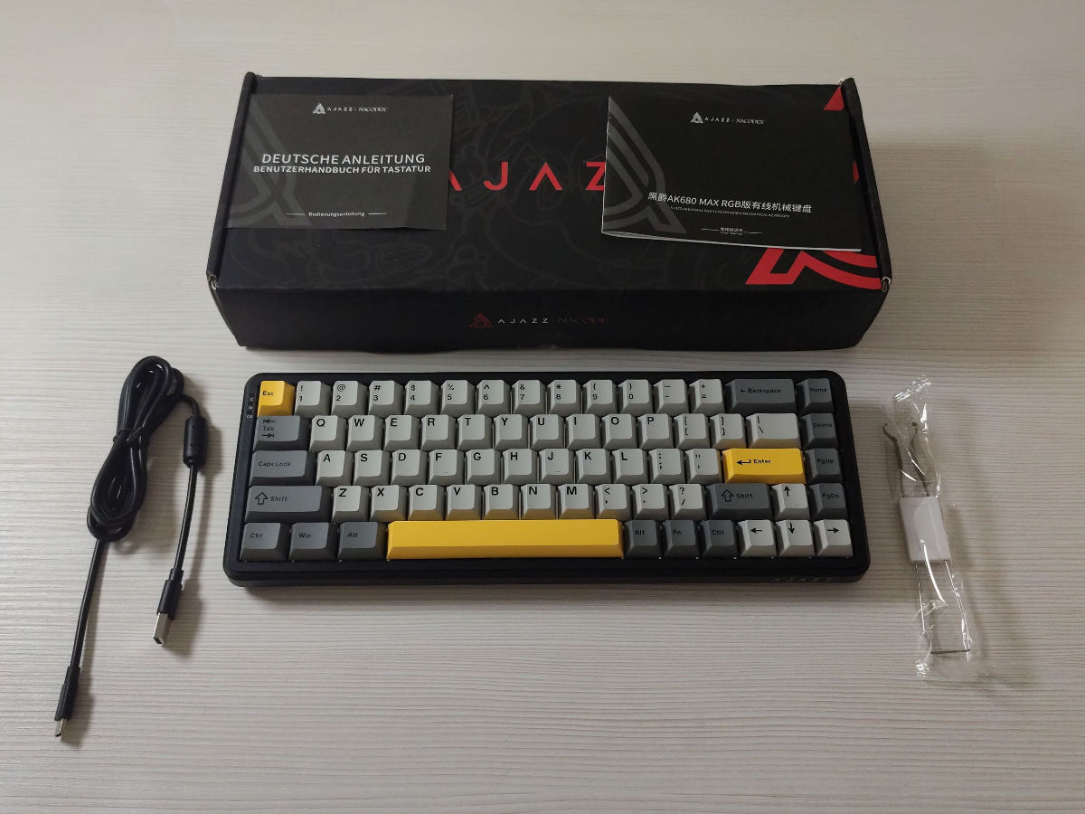 NOU] Ajazz Ak680 Max (RGB, eSports, Magnetic Switches, 8k Latency)