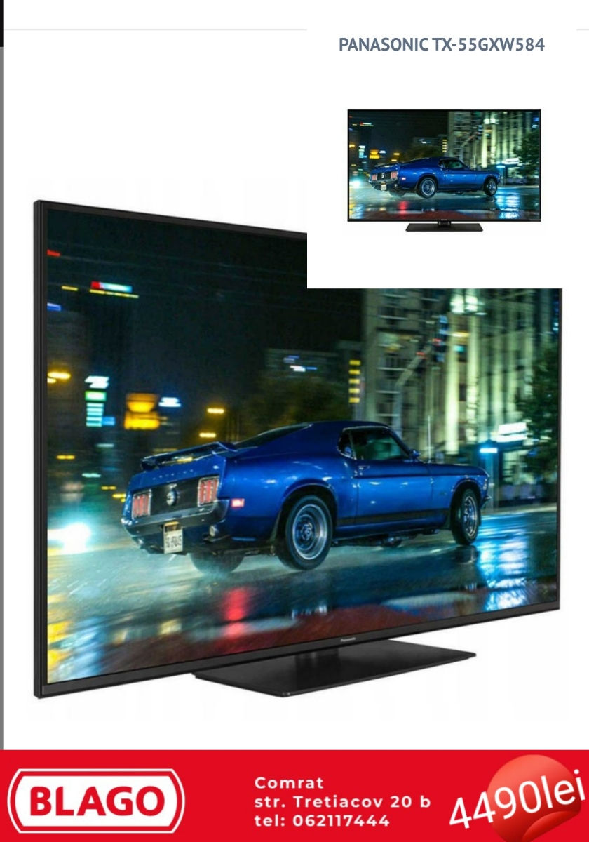 Smart TV Panasonic TX-55GXW584  4290lei  фото 0