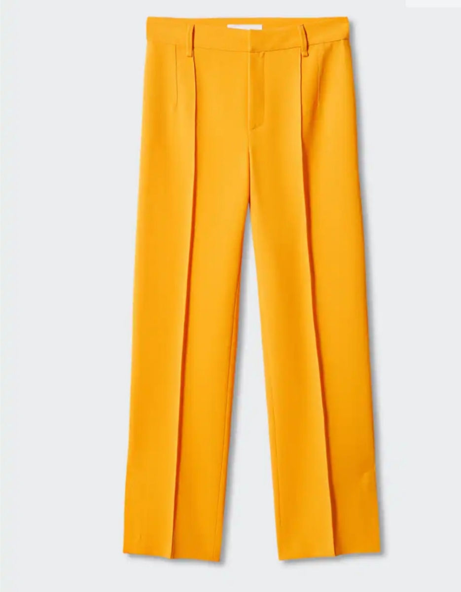 Pantalon Mango Taille 36 (S) - Couleur Beige - Coton - Occasion Bon état