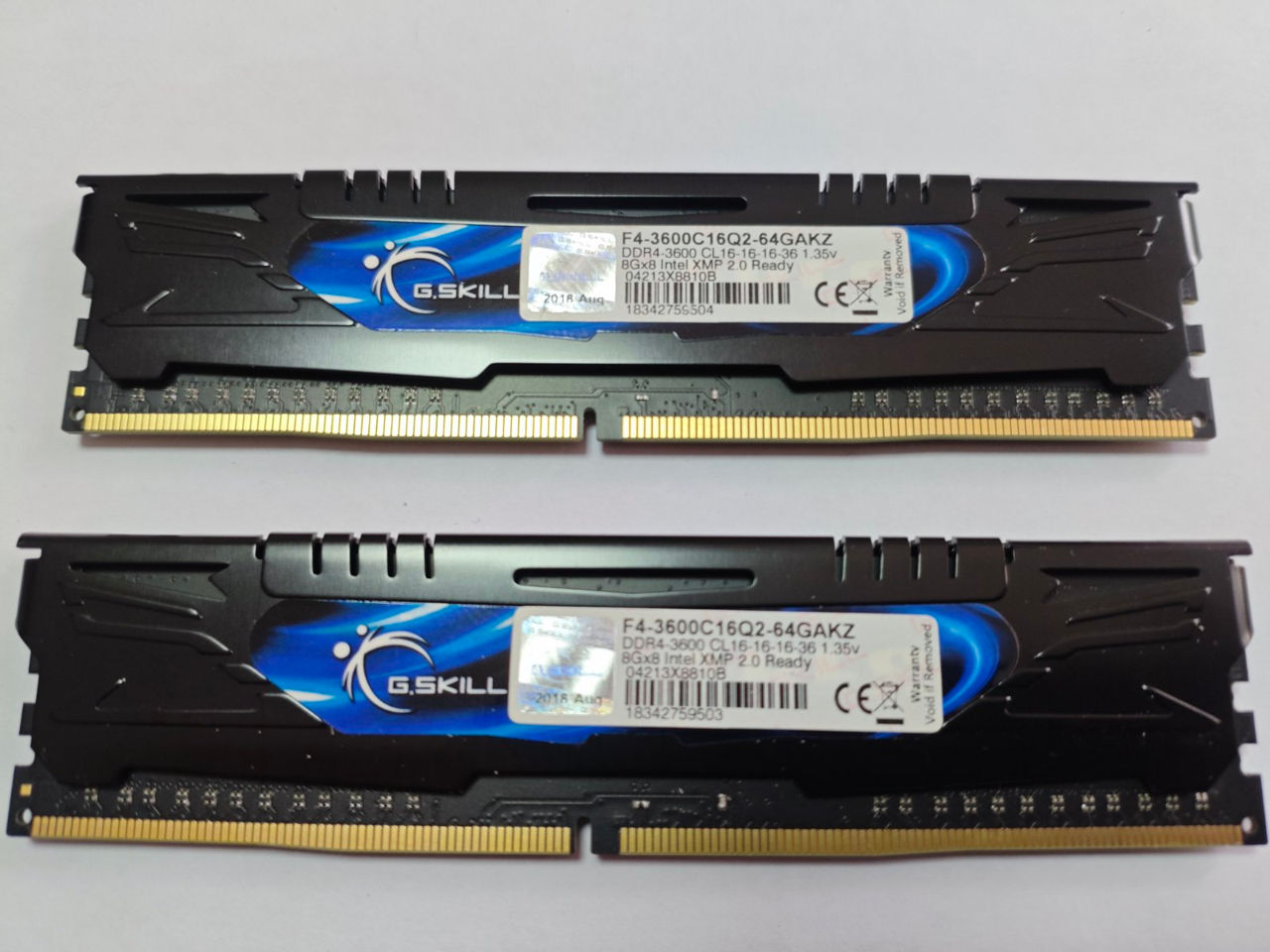 G.Skill 16GB (2x8GB) DDR4 3600MHz CL16 (foarte rapide)