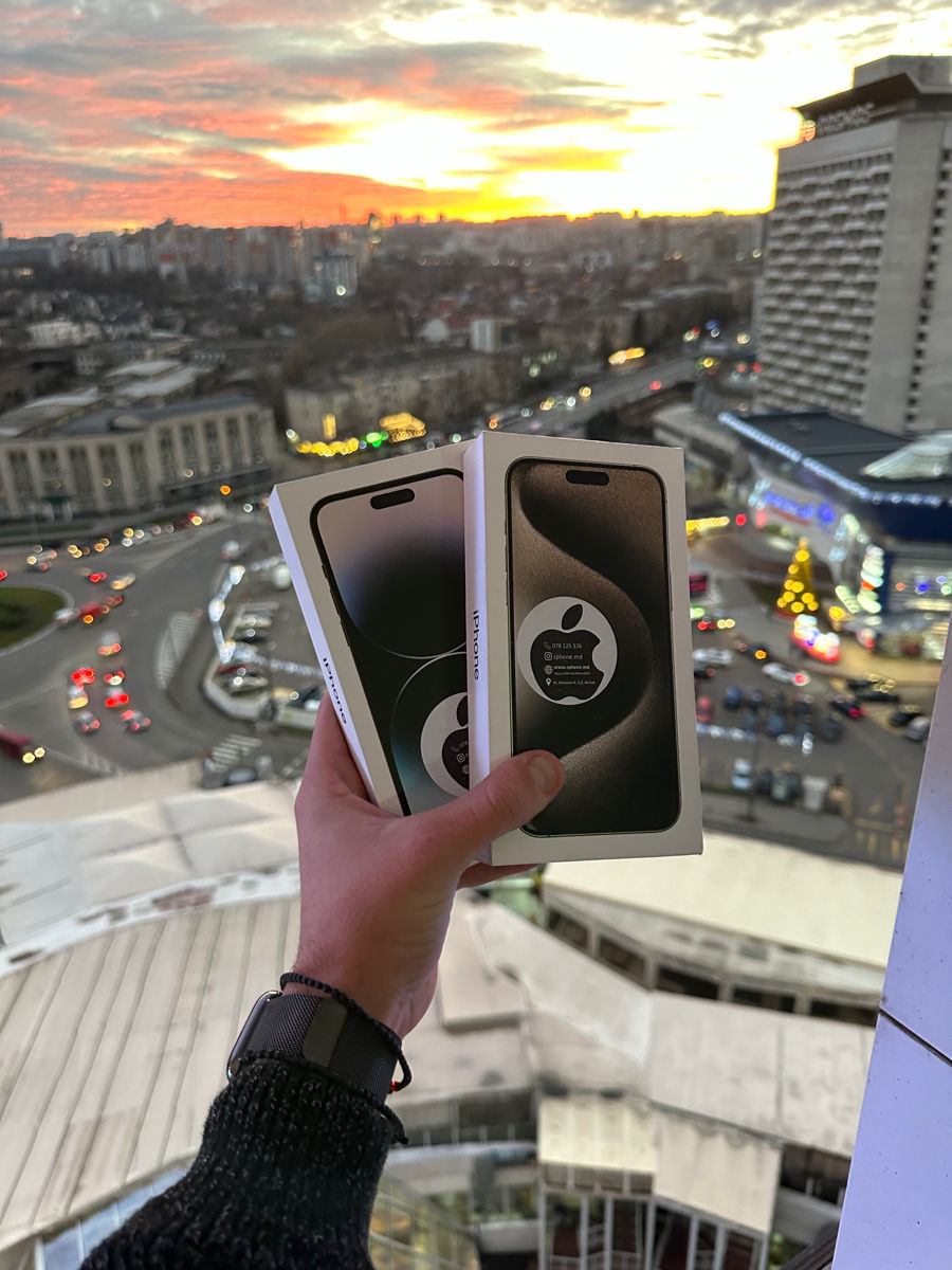 iPhone 15 Pro 128GB în stock toate culorile (128GB/256GB/512GB/1TB) Magazin Garanție 24Luni Chișinău foto 11