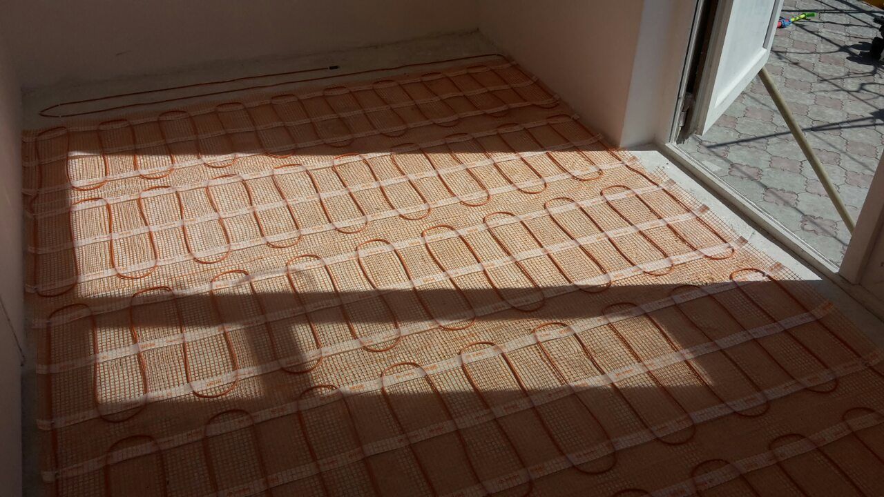 Covorase incalzitoare mat pe plasa incalzire electrica in pardoseala foto 6