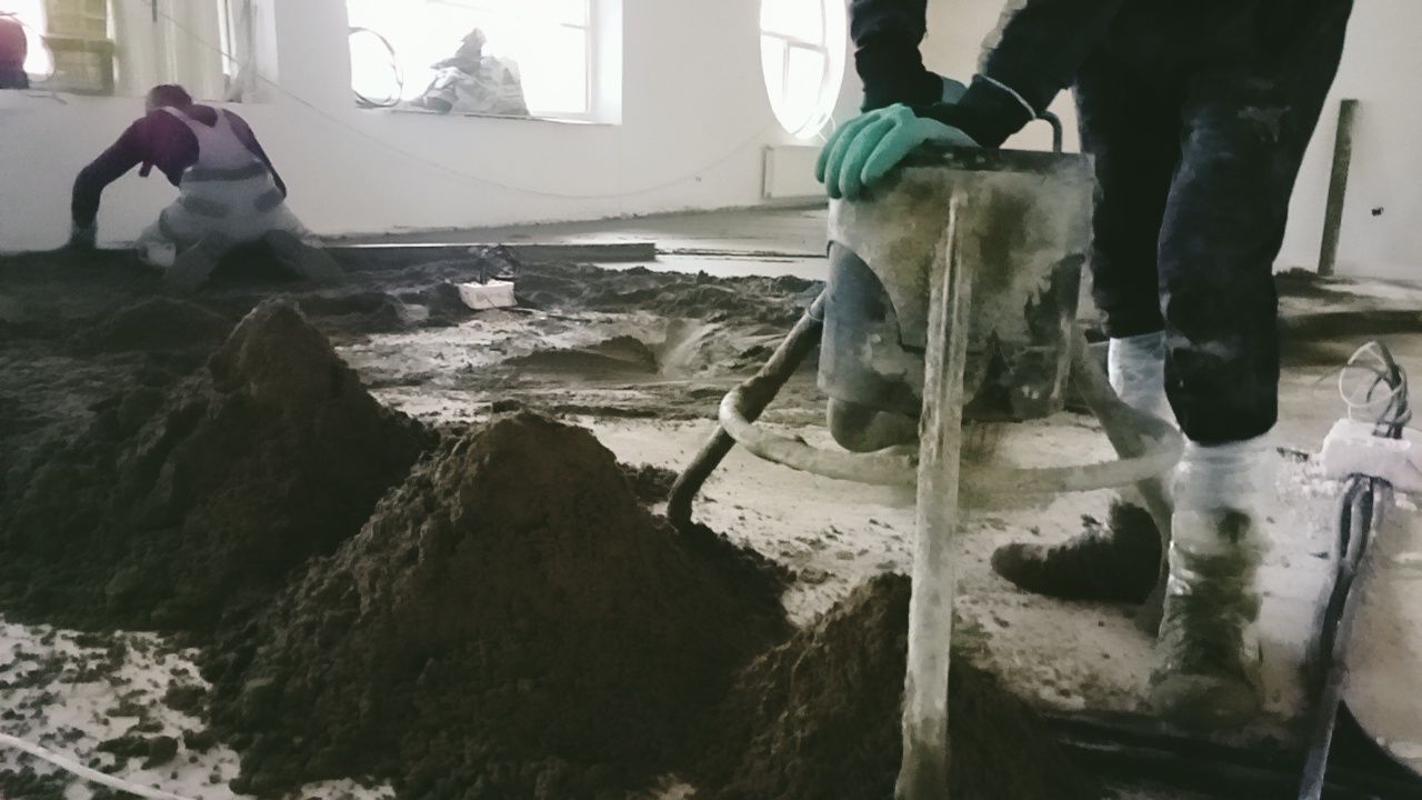 Стяжка пола за 1 день + скидка