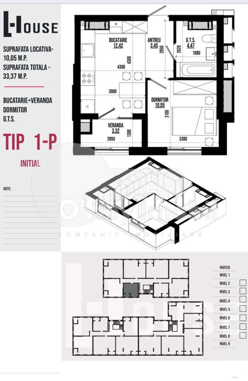 Apartament cu 1 cameră,  Centru,  Strășeni,  Strășeni foto 1