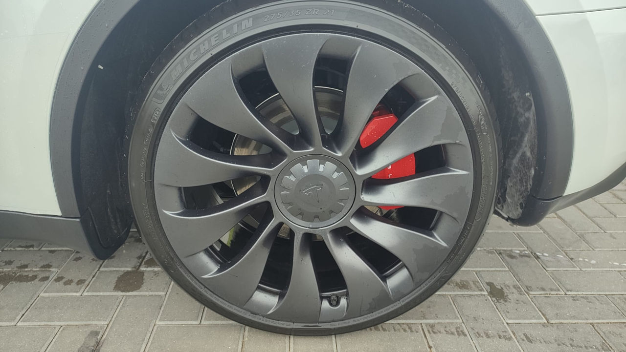 Jante Tesla Model Y Performance Uberturbine 21 + cauciucuri Michelin Sport Pilot foto 0