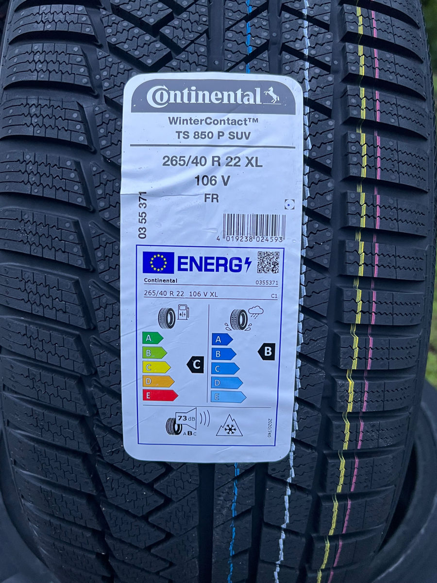 265/40 R22 Continental WinterContact TS850P Suv/ Доставка, livrare toata Moldova foto 1