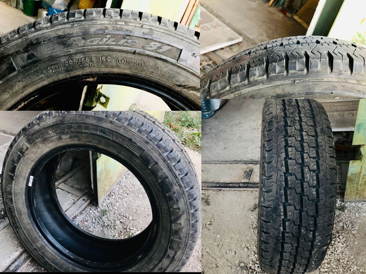 Michelin 205/65 R16 anvelope,roti резина 4 б.у ската шины