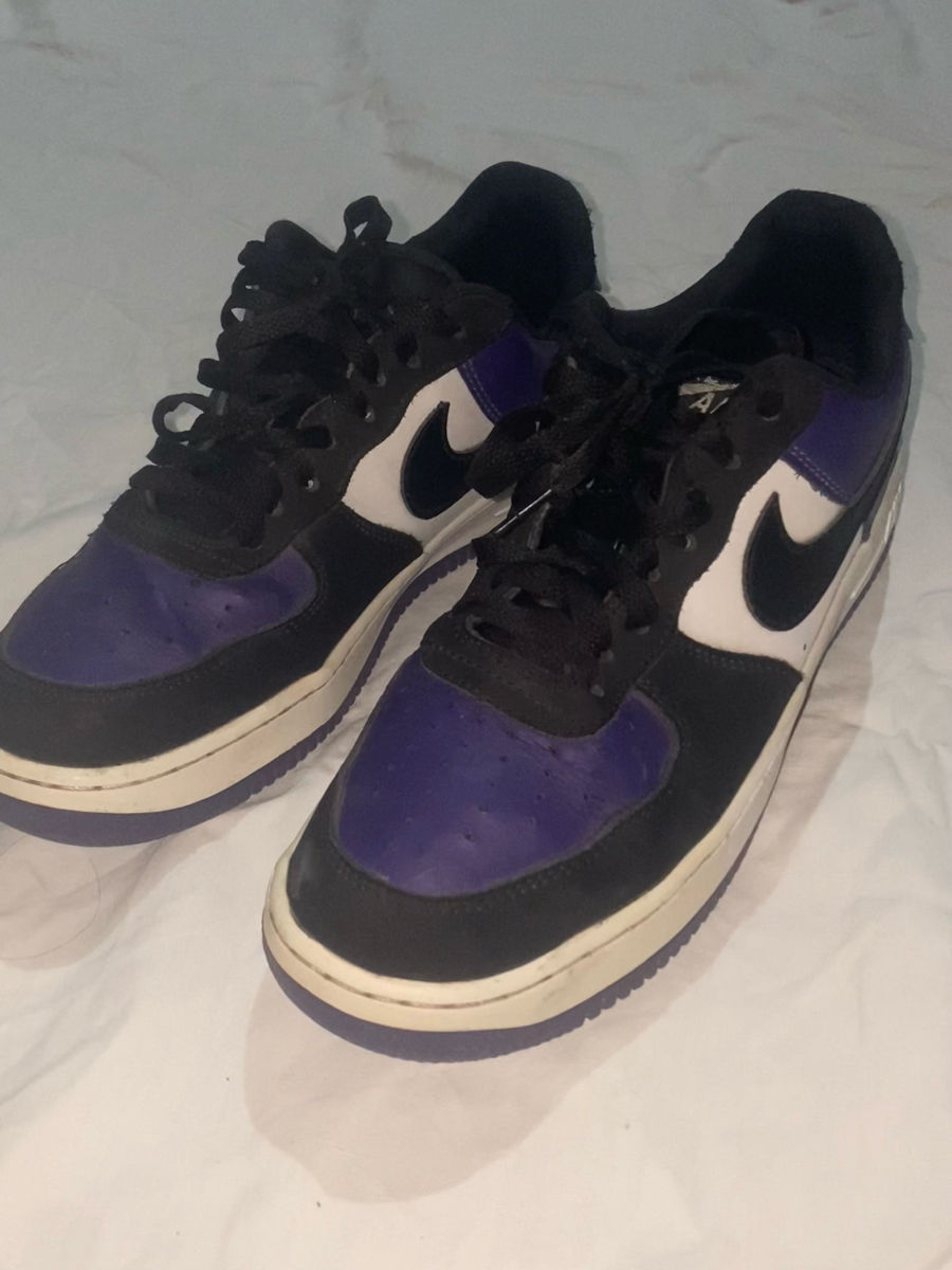 Nike Air Force 1 Low Black Purple foto 1