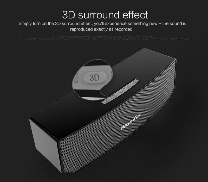  Портативный беспроводной двухканальный стерео бас bluetooth динамик                                 фото 1