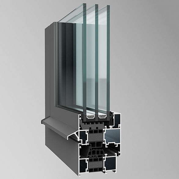 Ferestre si usi din aluminiu Alutech W72 / Алюминевые окна и двери Alutech W72. foto 0