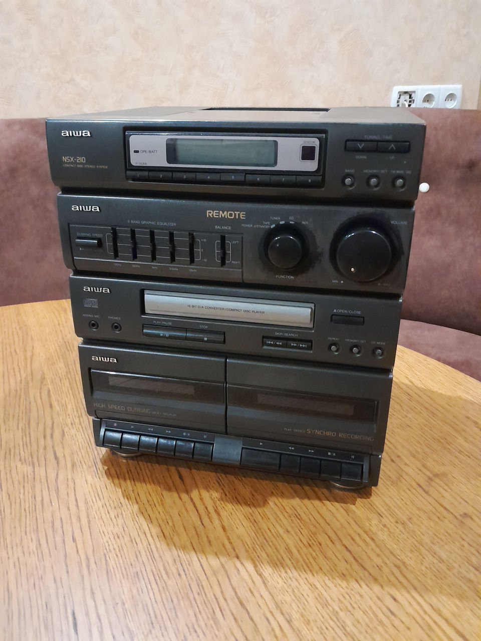 AIWA NSX-210 compact disc stereo system. foto 4