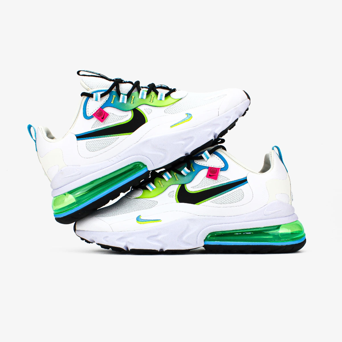 Nike Air Max 270 React White/Green фото 2