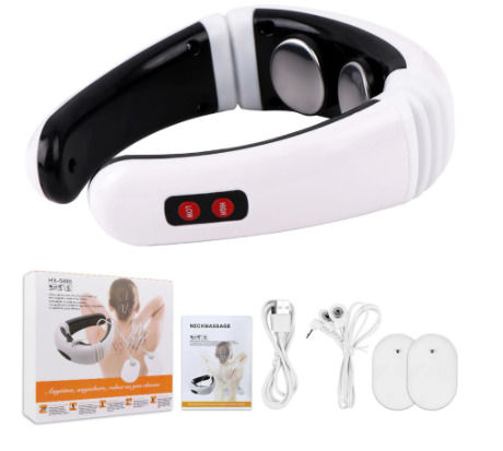 Импульсный массажер для шеи миостимулятор Neck Massager foto 0