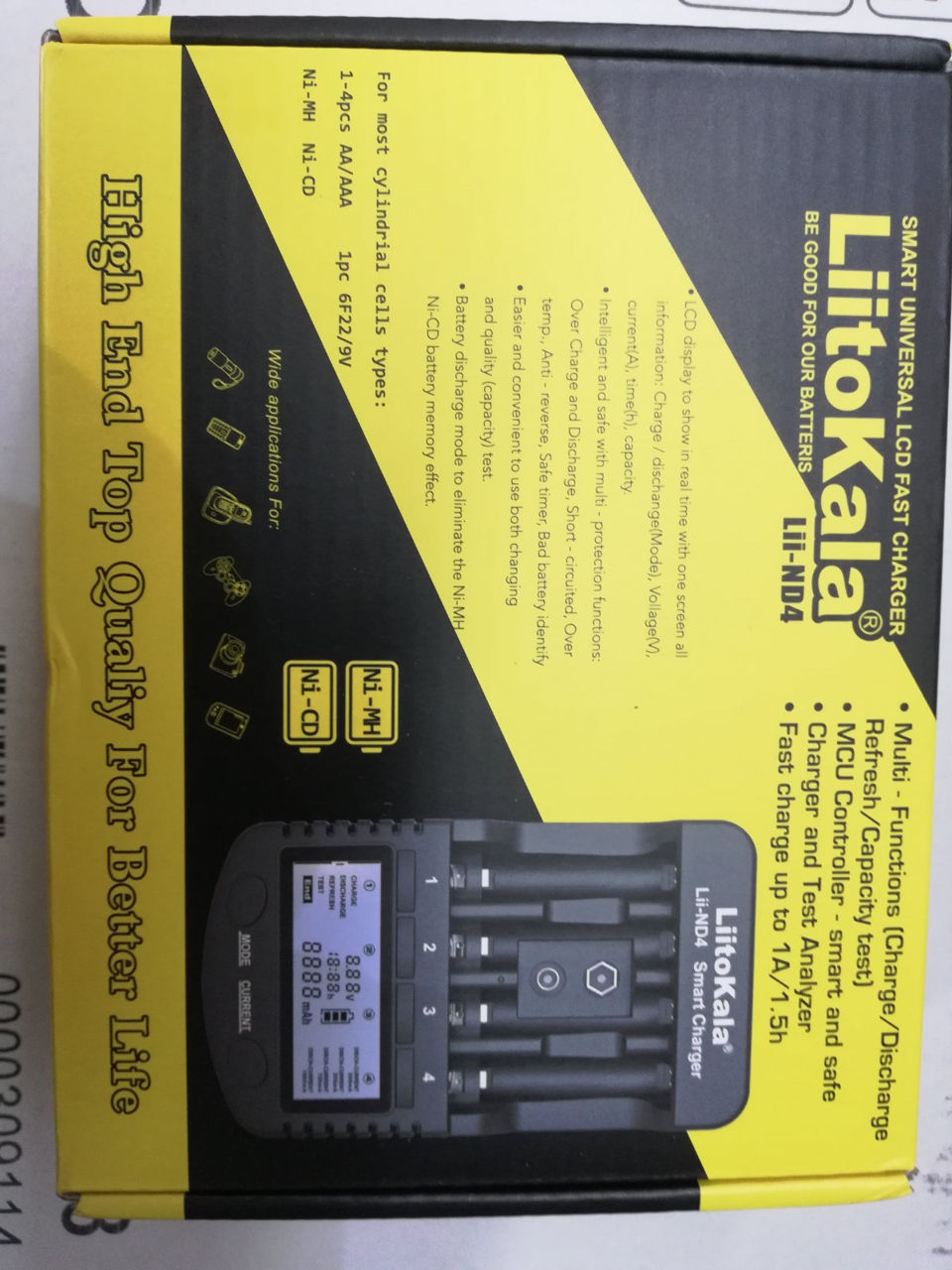 Зарядное устройство Maha Powerex MH-C9000 Charger-Analyzer и фирменные зарядки Liito Kala фото 4