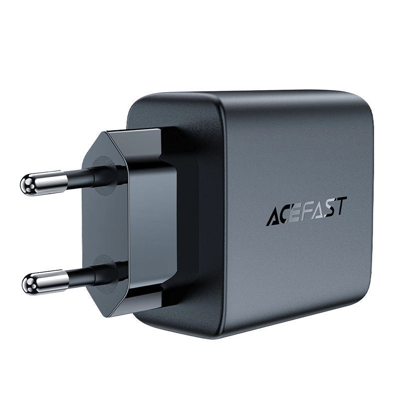 Încărcător cu două porturi AceFast A49 PD35W GaN (USB-C+USB-C), negru (UE) foto 1