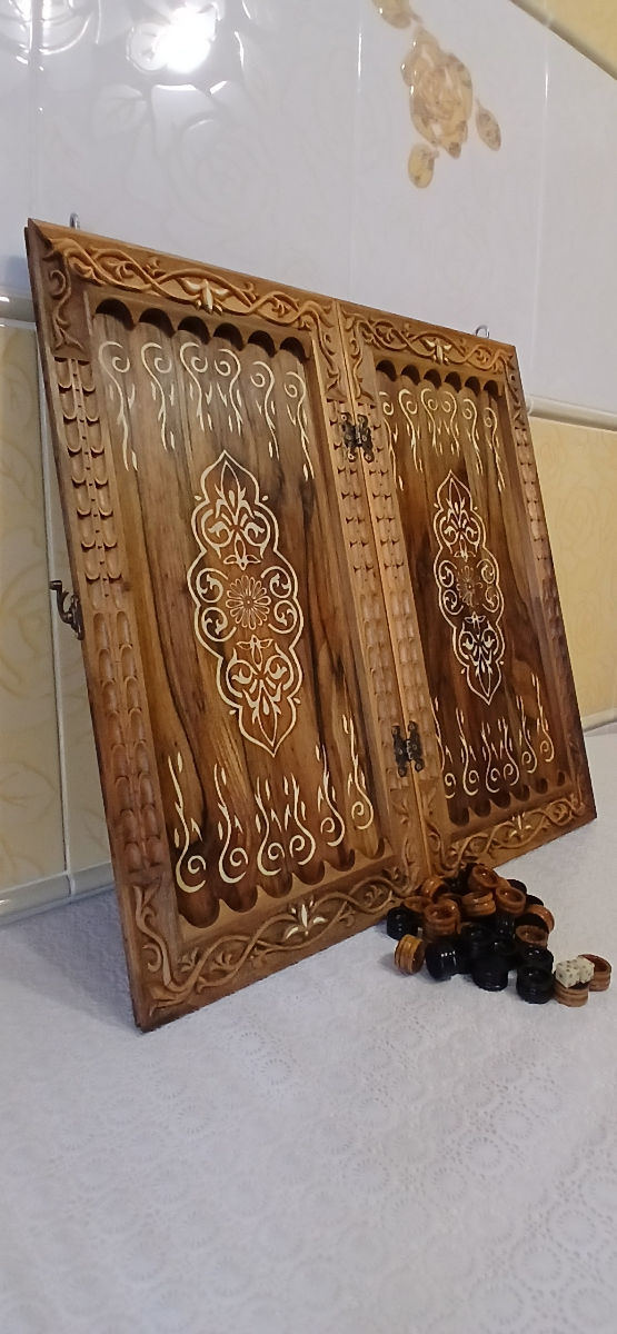 Нарды резные ореховые пано Печенька эксклюзив! foto 15