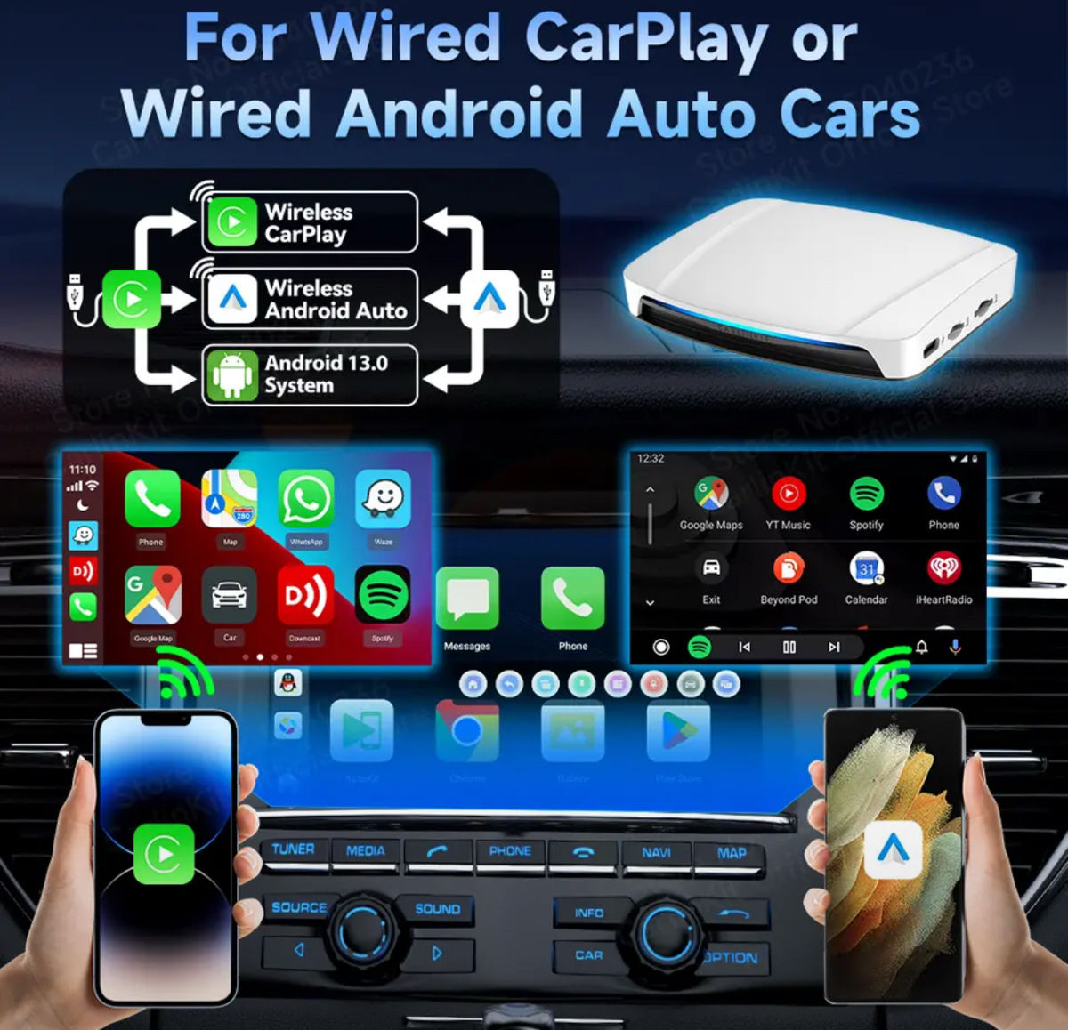 Ai Box,Tv Box, Carlinkit Uhd Hdmi 8/128  ,carplay -  Android Auto. Оригинал  ! фото 3