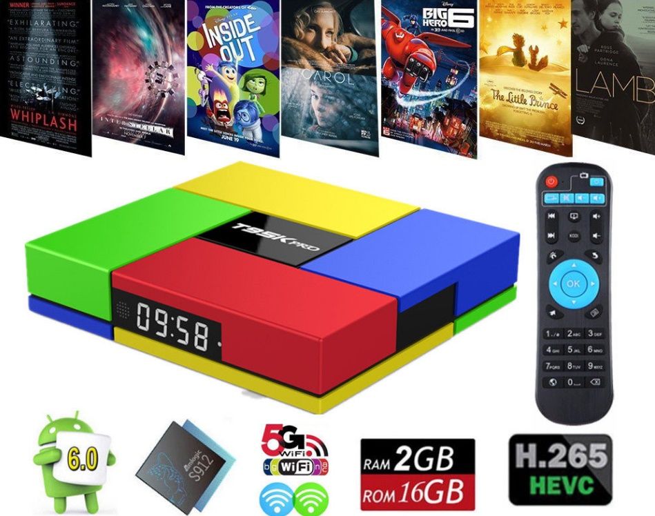 Андроид ТВ приставка WiFi медиаплеер Android Smart TV BOX IPTV HDMI