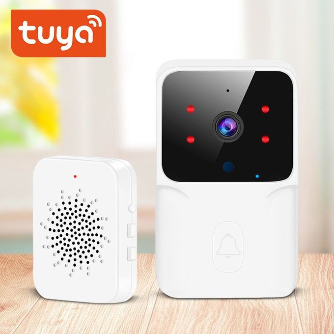 Tuya Smart Home Sonerie WiFi Wireless Camera Video Sonerie Interfon bidirecțional Detectare mișcare foto 1