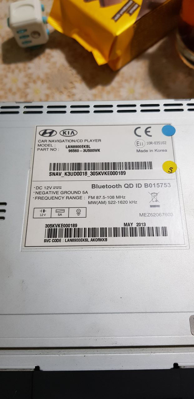 Магнитола Kia Sportage 965603U500WK LAN8900eksl новая!